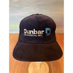 Vintage Corduroy Trucker Hat Workwear Cap Dunbar Mechanical